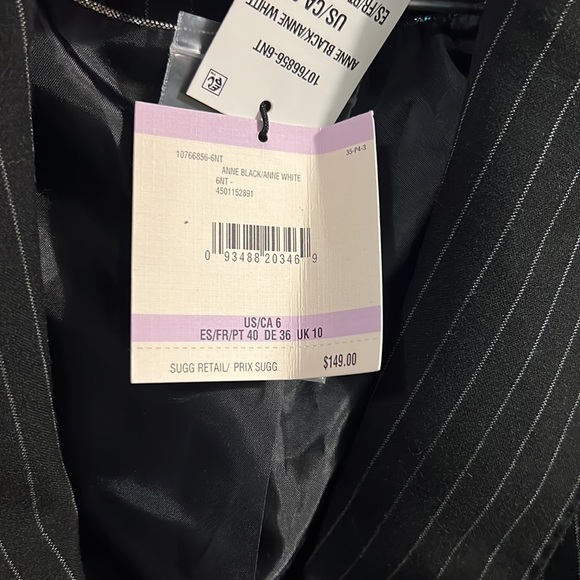 NWT Anne Klein Pinstripe Blazer - Picture 5 of 7